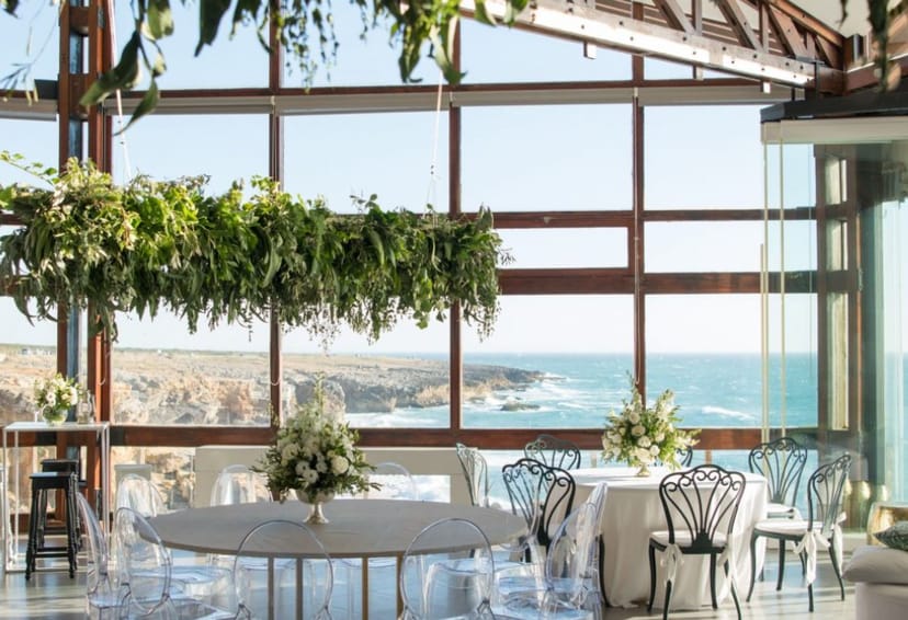 Oceano Room and Terrace with ocean views, perfect for weddings and corporate retreats.