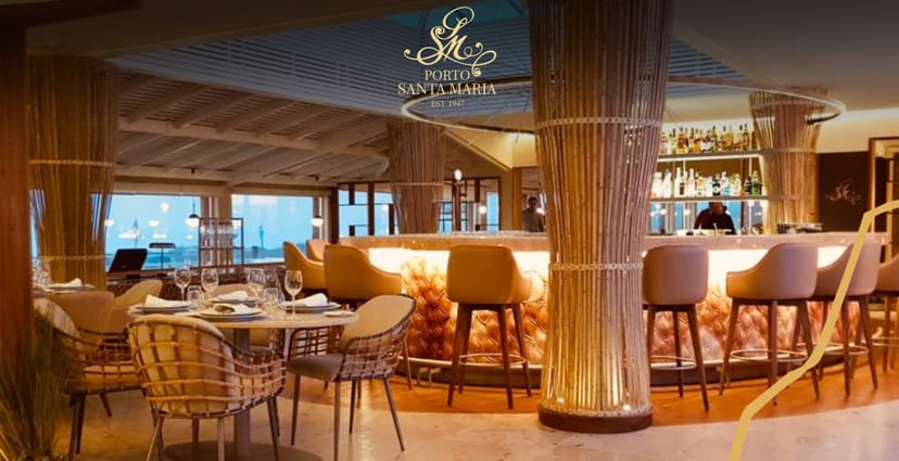 Stylish restaurant venue in Porto Santa Maria for upscale events and celebrations.