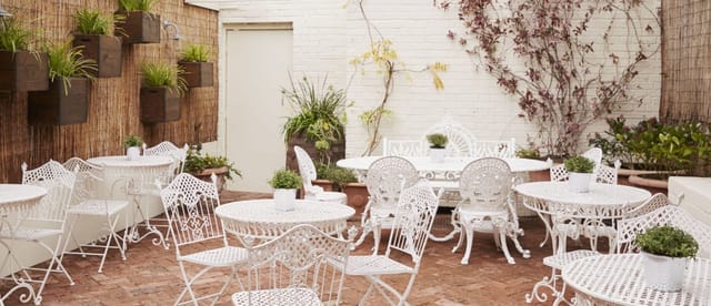 Beer garden at the Princess Victoria