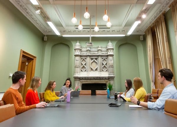 Brunel's Boardroom with elegant decor, ideal for meetings and workshops.