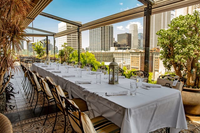 5th Street Patio in Perch LA, elegant outdoor dining for upscale events and gatherings.