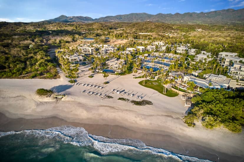 Beachfront resort at Susurros del Corazón, perfect for corporate retreats and events.