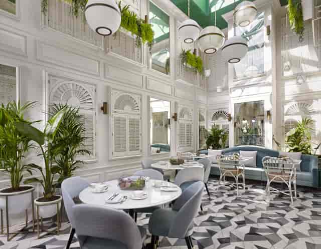 Elegant event space at The Queen's Gate Hotel, perfect for upscale meetings and gatherings.