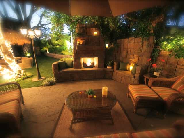 Gazebo Bar at The Enchanted Manor: cozy outdoor lounge for gatherings and events.