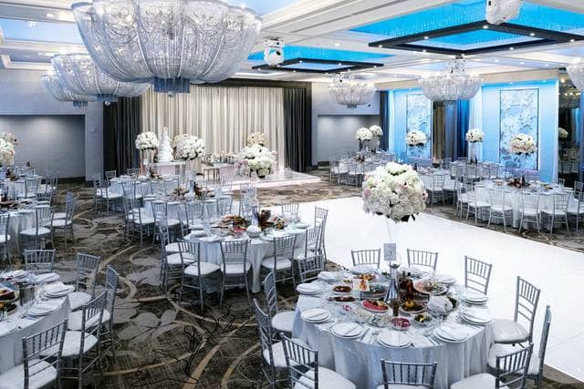 Elegant Legacy Ballroom in L.A. Banquets, ideal for weddings and formal gatherings.