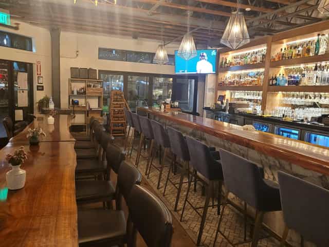 Stylish bar area in The Old Town Junction, ideal for networking events and gatherings.