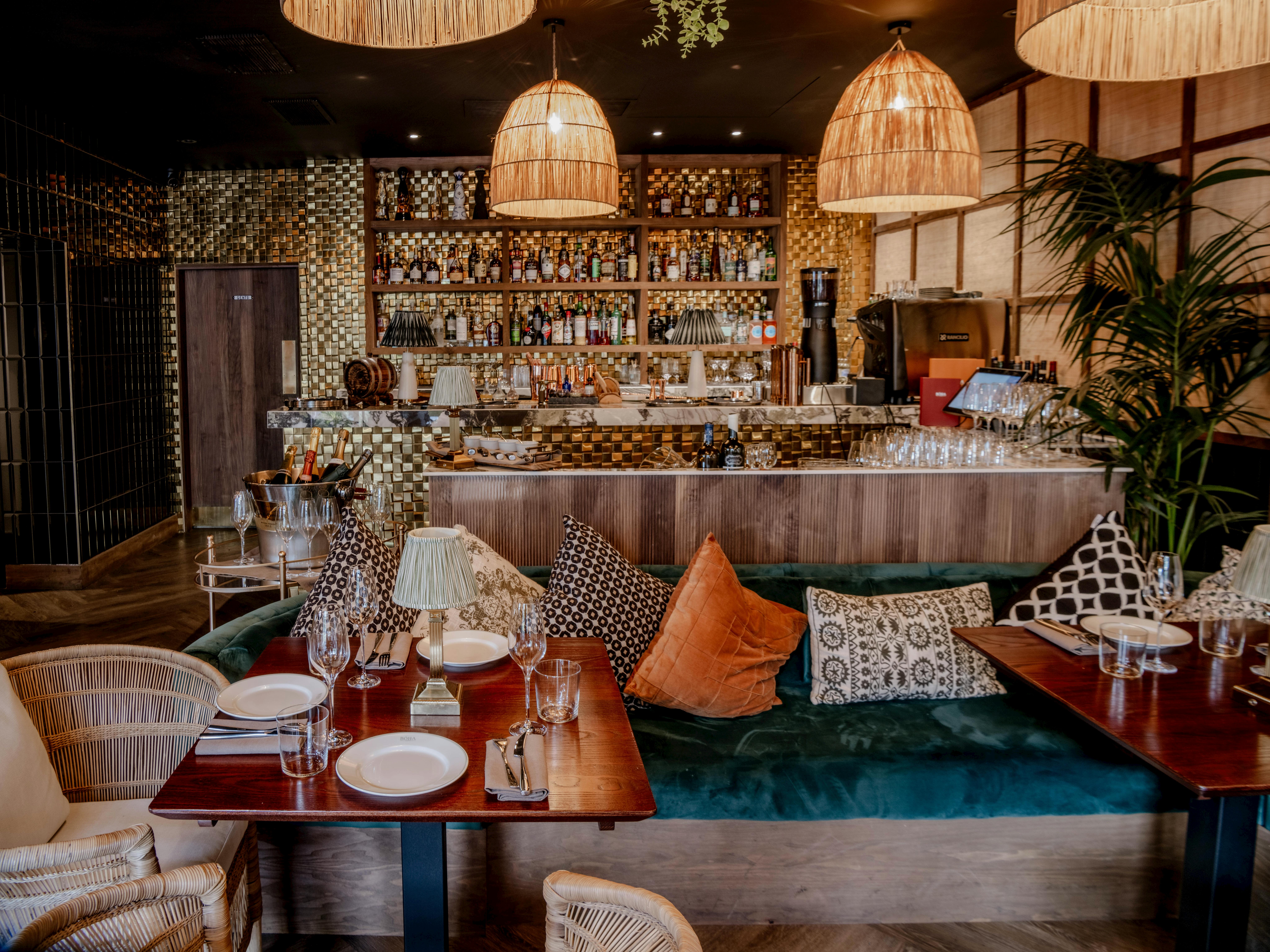 Stylish restaurant venue in BÓHA London, perfect for intimate events and meetings.