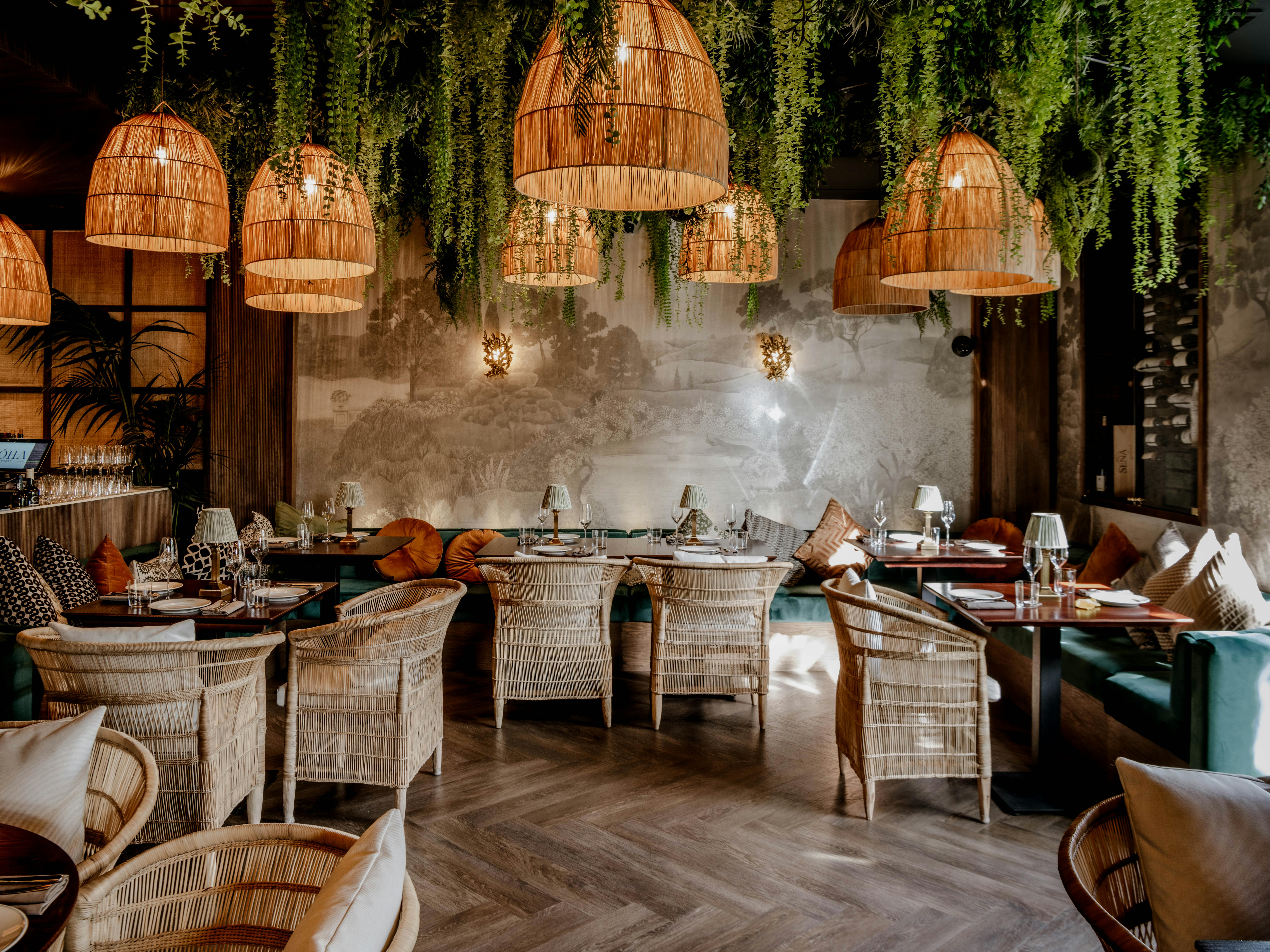 Cozy restaurant venue in BÓHA London, ideal for intimate gatherings and events.