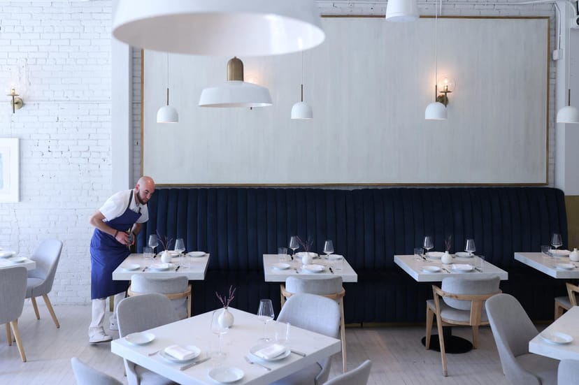Modern Abalone Lounge with elegant decor, perfect for corporate events and gatherings.
