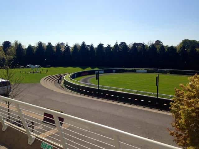 Premier Suite at Kempton Park Racecourse, spacious outdoor venue for events and receptions.