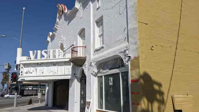 Vintage Los Feliz Theater facade, ideal for creative events and film screenings.