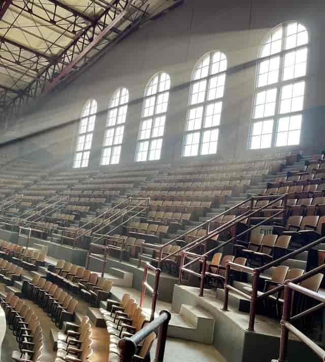 Calvin Simmons Theatre with empty seats, ideal for events and performances.