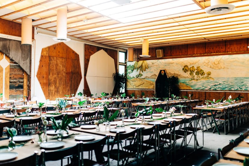 Elegant banquet setup at Valentine DTLA for versatile events and celebrations.