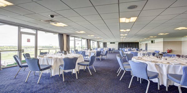 Owners & Trainers Lounge at Sandown Park, elegant venue for corporate events and gatherings.