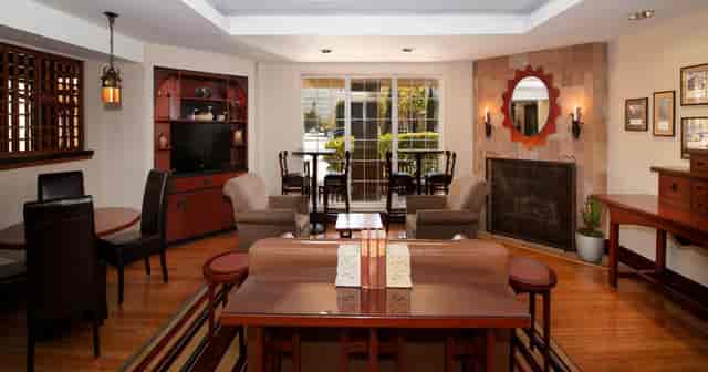 Corporate meeting space in Larkspur Landing, ideal for networking and discussions.
