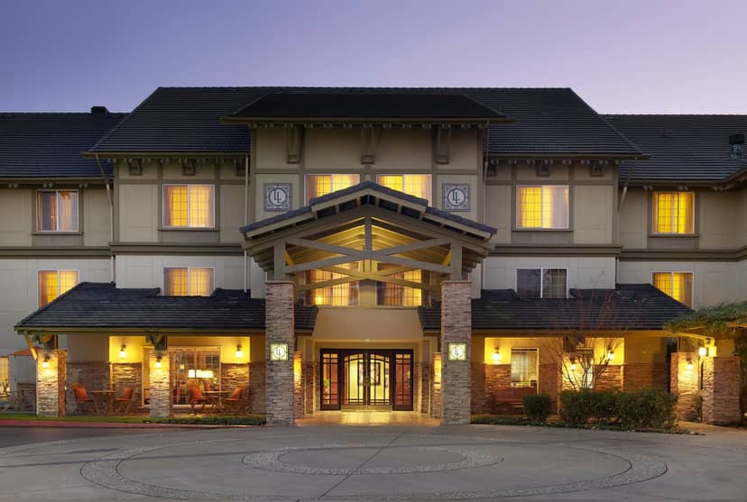 Corporate meeting space entrance in Larkspur Landing, ideal for events and conferences.