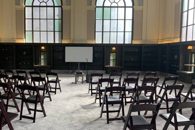Basement meeting space at Webster Hall, San Francisco, ideal for workshops and conferences.