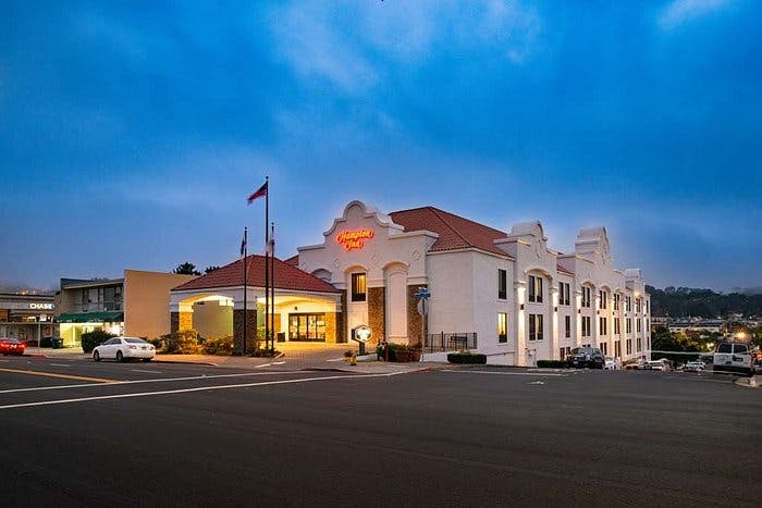 Daly City City Hall exterior, ideal for corporate meetings and social events.