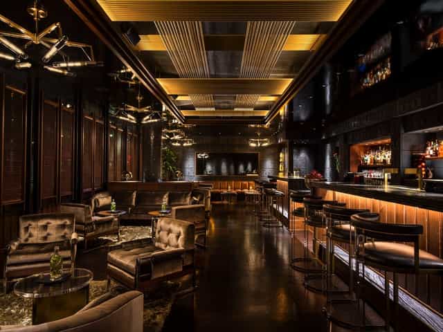 Sophisticated lounge at Italian America Social Club, perfect for networking events and gatherings.