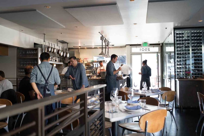 Modern dining room at The Morris, perfect for intimate gatherings and corporate events.