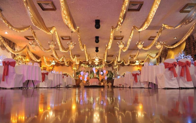 Elegant Grotto Room at Villa Russo, perfect for weddings and formal events.