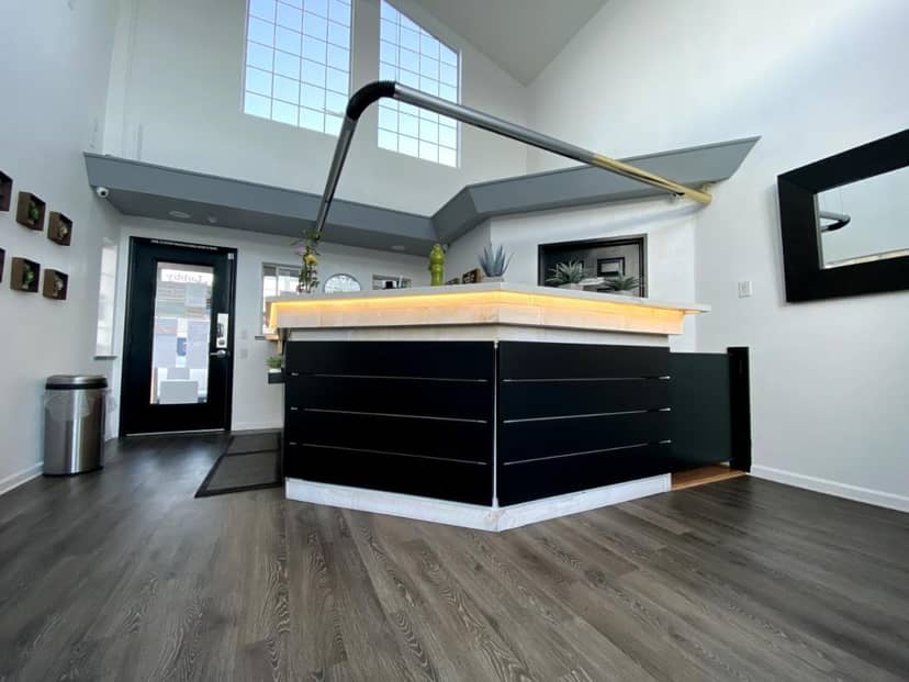 Modern reception area at BridgePoint Inn Daly City, ideal for events and meetings.