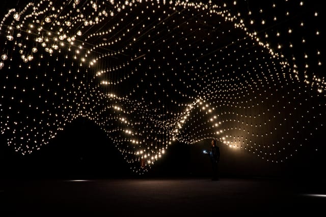 Stunning light installation in Gray Area for events and product launches.
