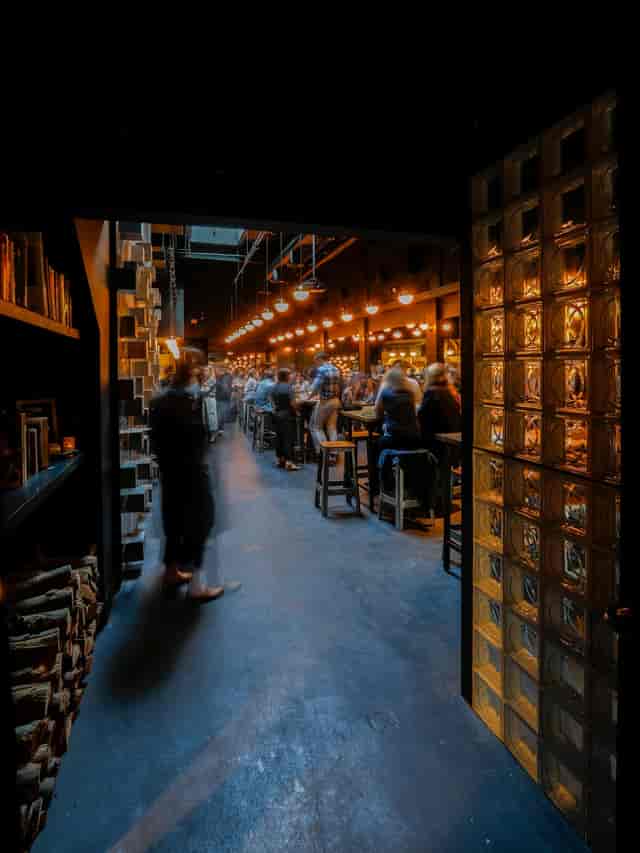 Vibrant networking venue with stylish decor, ideal for after-work socials and gatherings.