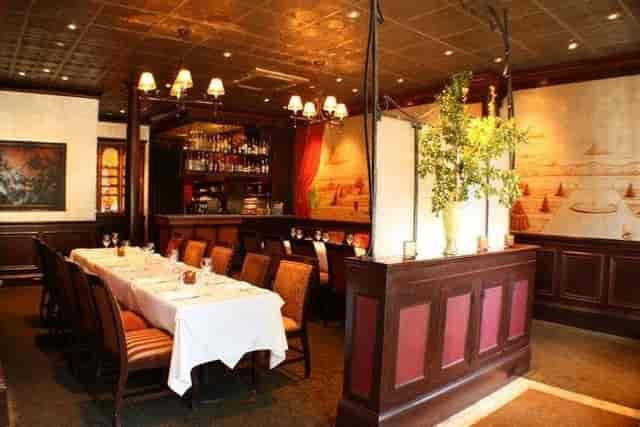 Elegant private dining area at Absinthe Brasserie for intimate gatherings and corporate events.