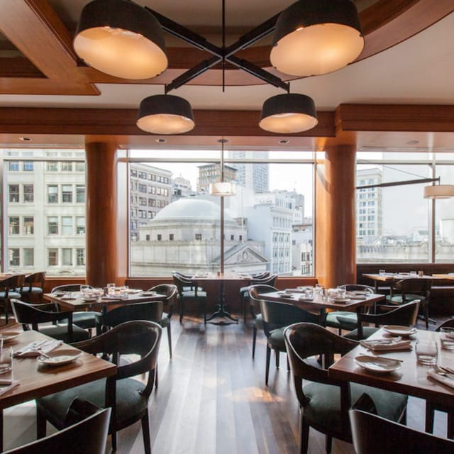 MKT Restaurant with city views, ideal for intimate meetings and dining events.