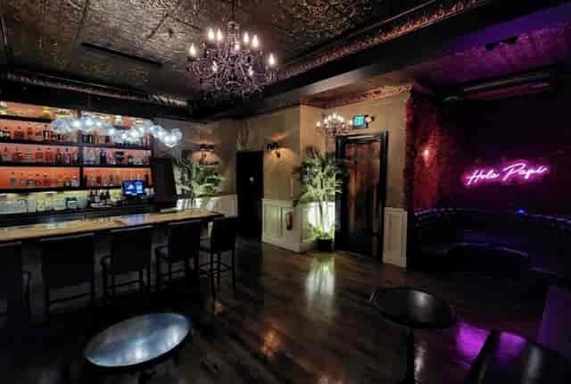 Stylish Tulum Room at Dahlia Lounge SF, ideal for cocktail receptions and social gatherings.