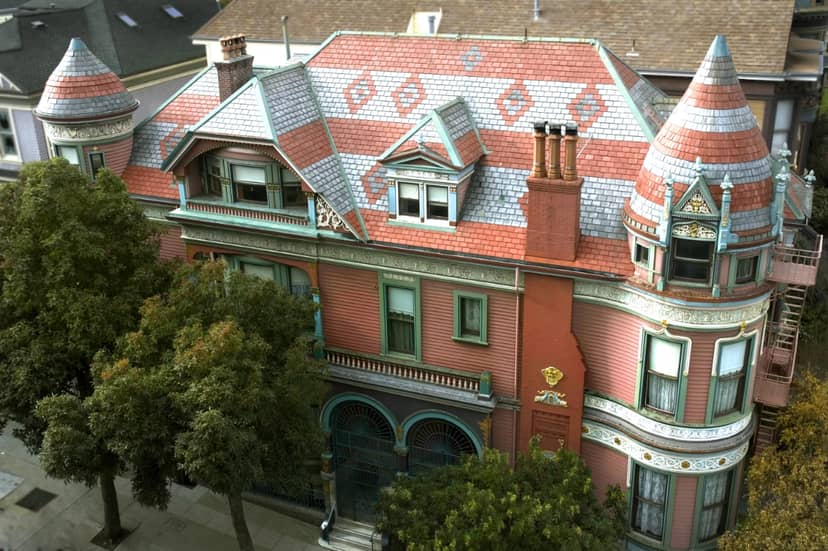 Victorian mansion Suites in Chateau Tivoli, perfect for weddings and upscale events.