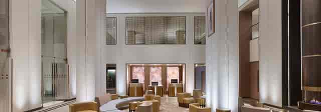 Modern lobby of The Clift Royal Sonesta, perfect for events and networking.