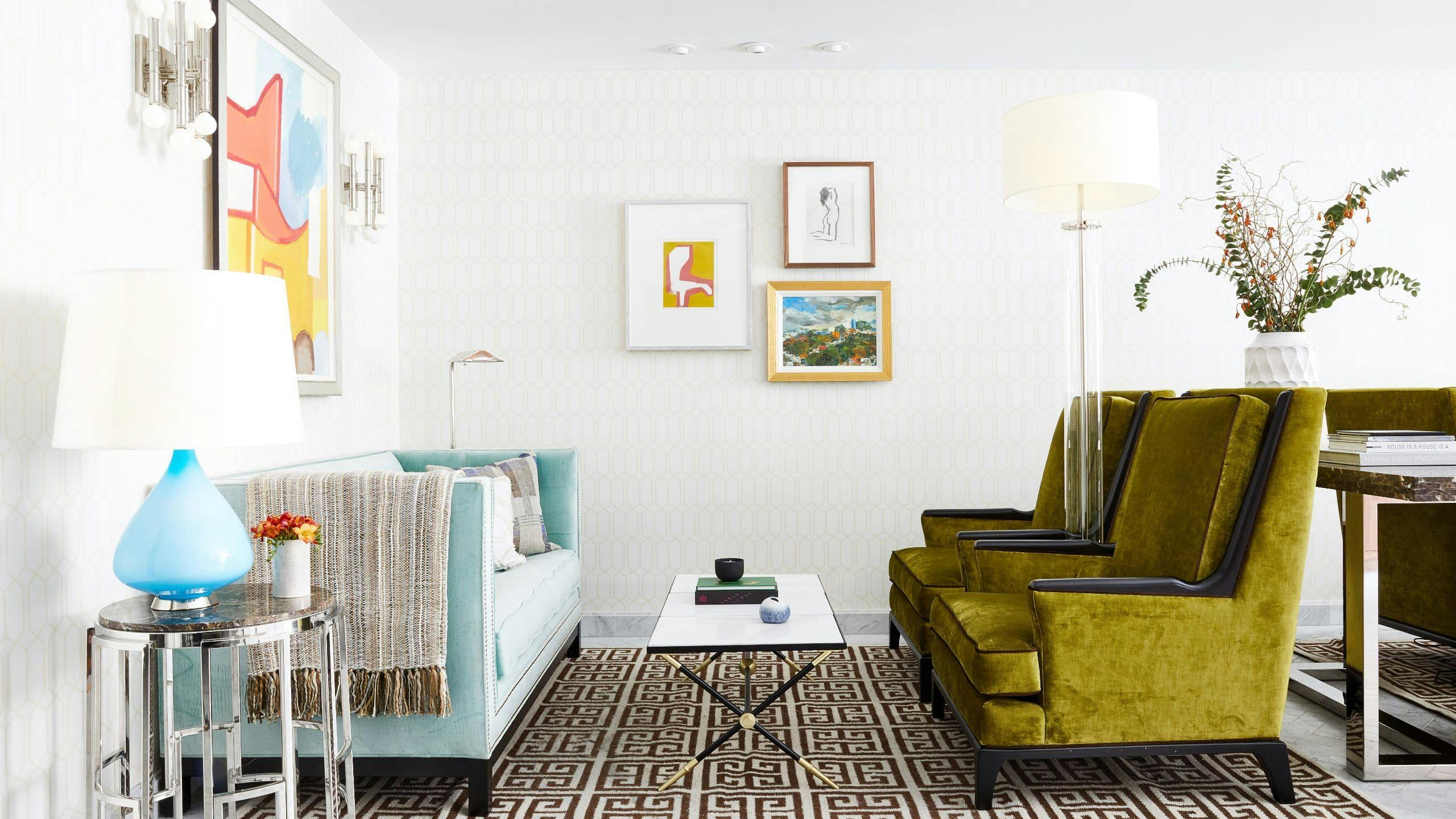 Stylish lounge at The Laurel Inn, perfect for networking events and meetings.