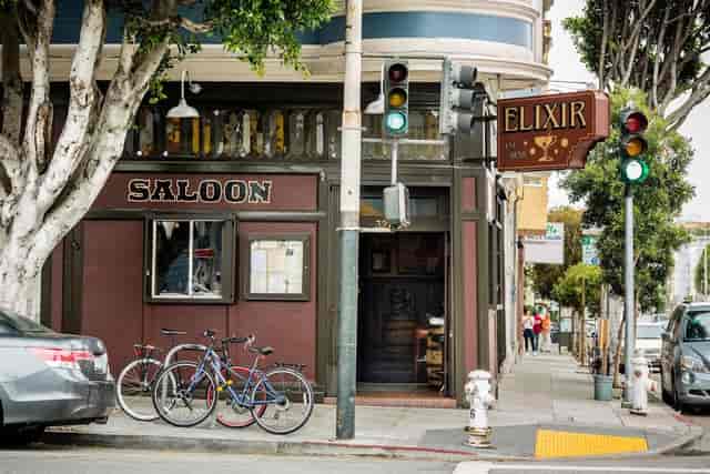 Vintage saloon venue Elixir To Go, perfect for casual gatherings and themed events.