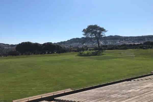 Boxer Stadium outdoor venue with lush lawn, perfect for events and weddings.