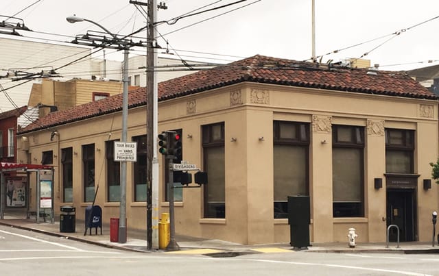 Charming Nopa restaurant with large windows, perfect for intimate gatherings and events.