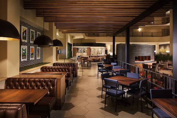 Stylish restaurant venue at The Embassy Hotel, ideal for meetings and events.