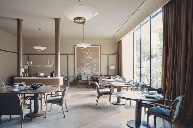 Elegant Main Dining Room at Quince Restaurant, perfect for intimate events and meetings.