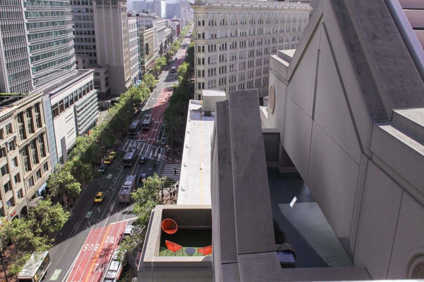 Rooftop terrace at One Kearny Club, perfect for urban outdoor events and receptions.