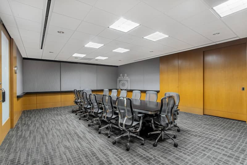 Modern conference room with ergonomic chairs at Regus San Francisco for professional meetings.