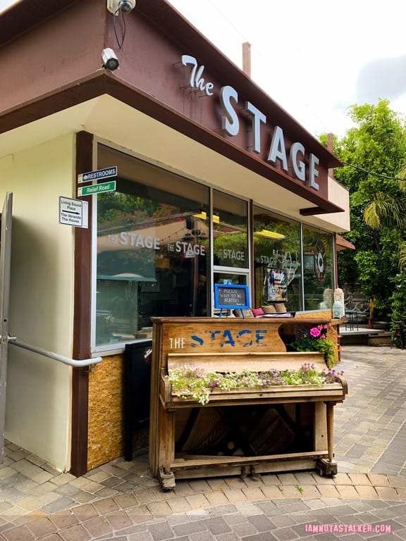 Welcoming entrance of STAGE California Fusion Restaurant, perfect for events and gatherings.