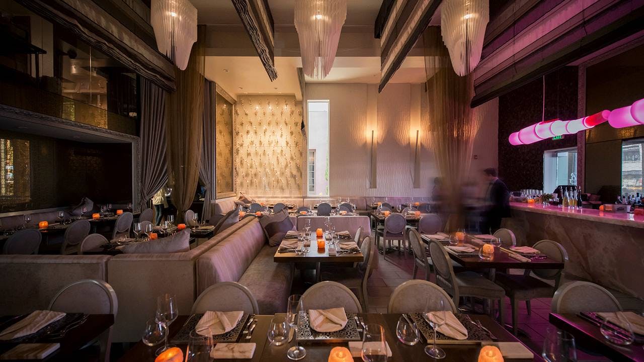 Elegant dining space at Barton G Restaurant, perfect for upscale events and gatherings.