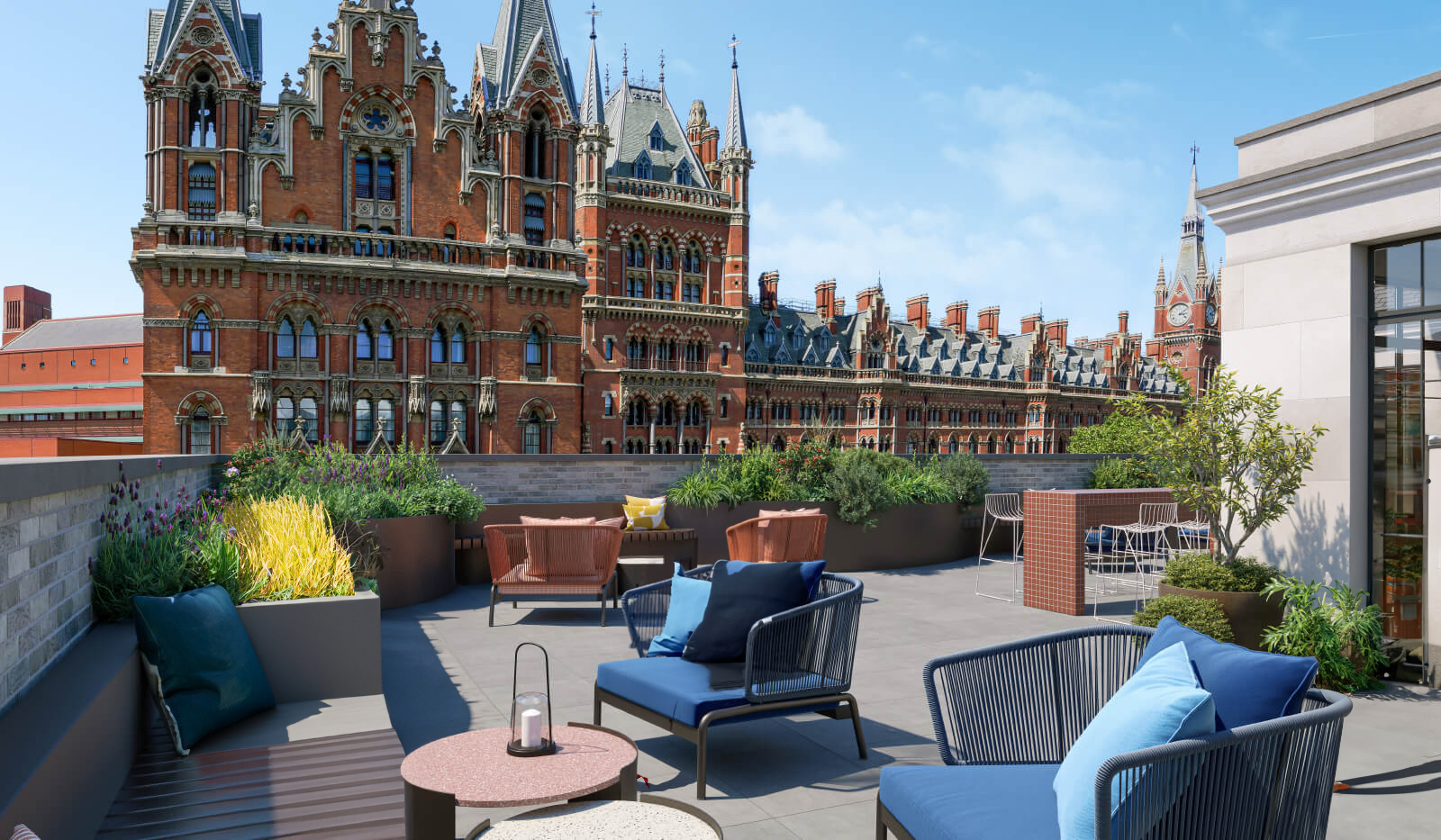 Rooftop terrace at The Network in Town Hall Spaces for meetings and events. - Banner