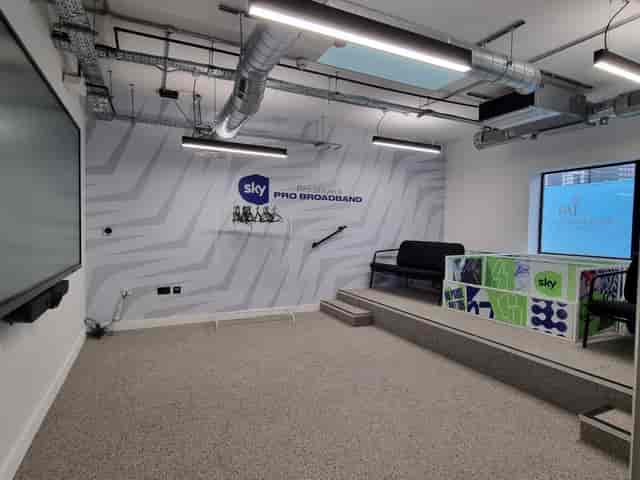 Modern meeting space in Irina Venue, ideal for corporate events and workshops.