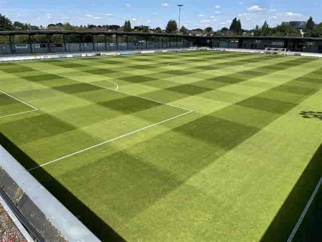Stadium in Princes Park with vibrant football pitch for outdoor events and team-building.
