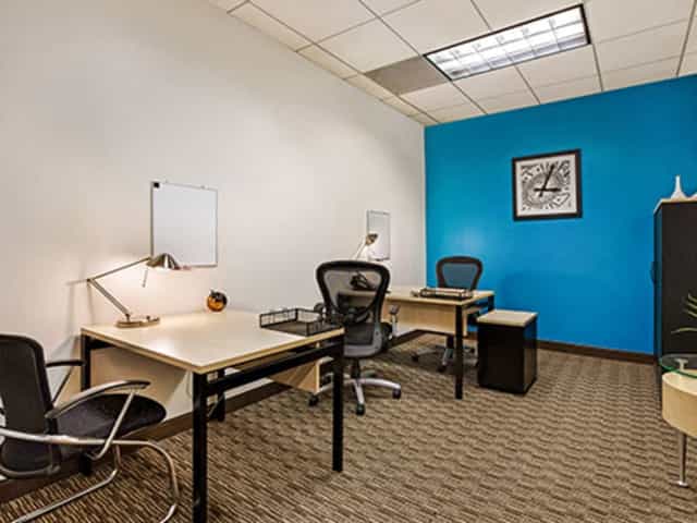 Modern minimalist office space on 17th Floor, Glendale Plaza, ideal for meetings and collaboration.