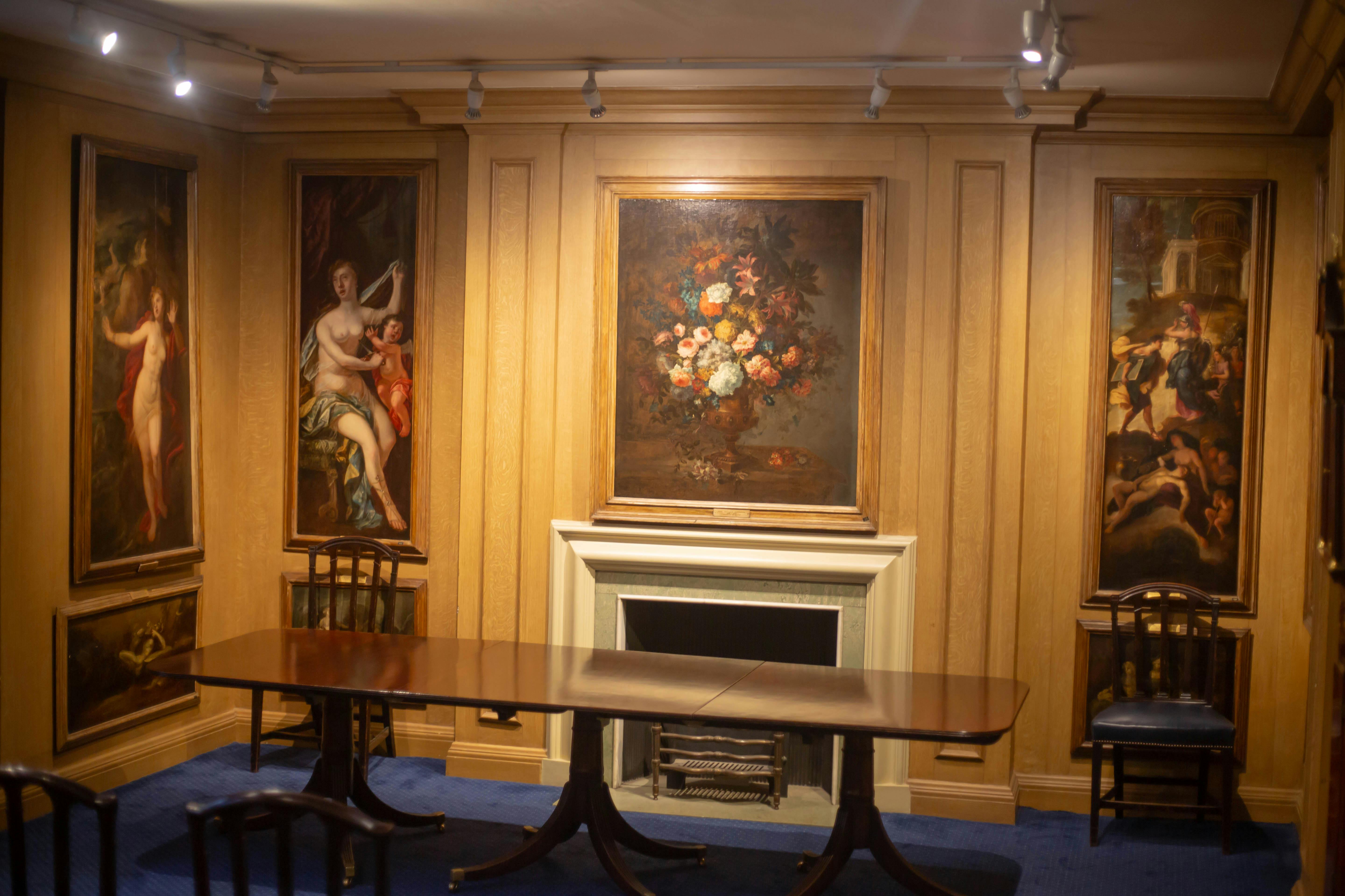 The Painted Chamber in Painters Hall, featuring elegant wood paneling for corporate events.