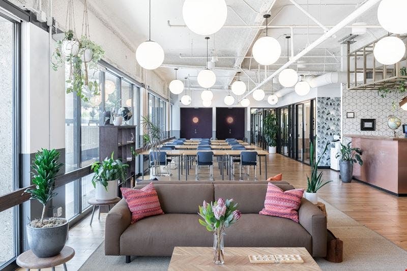 Modern event space on 16th Floor, ideal for meetings and social gatherings.
