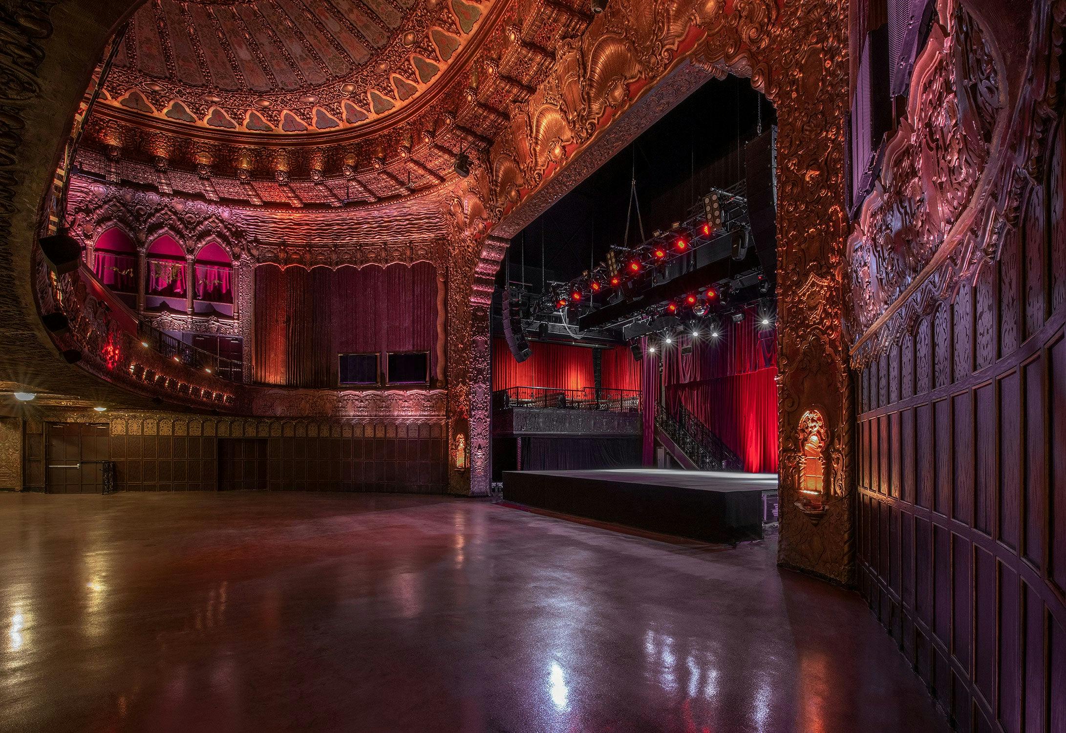 Ornate theater Chamber in The Belasco, ideal for corporate events and performances.